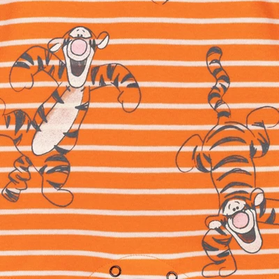 Disney Winnie The Pooh Tigger Tiger Pig 2 Pack Rompers Orange/Yellow 7 Disney Winnie The Pooh Tigger Tiger Pig 2 Pack Rompers Orange/Yellow - Image 5