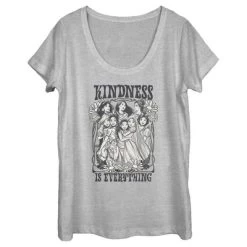 Women's Disney Black And White Princesses Kindness Is Everything -Family Style Shop GUEST 75ae2da1 4eb5 4d97 bbc1 5f04b008dd7c