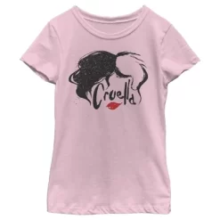 Disney Girl's Cruella Red Lips Logo T-Shirt 7 Disney Girl's Cruella Red Lips Logo T-Shirt -Family Style Shop GUEST 7637548c 9af1 486a afec 82844f868c02