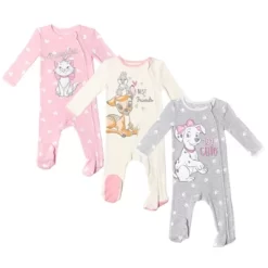 Disney The Aristocats Bambi Baby Girls 3 Pack Zip Up Sleep N' Play Coveralls Newborn To Infant -Family Style Shop GUEST 77d5a99c c00d 4bad 9913 ddfd6a322640