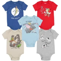 Disney Disney Classics Baloo Peter Pan Pinocchio Baby 5 Pack Bodysuits Newborn To Infant -Family Style Shop GUEST 792bac8c c820 4cfe 82bc e86316332183
