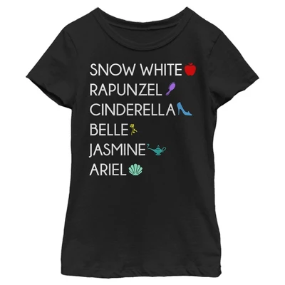 Girl's Disney Princess Items T-Shirt 5 Girl's Disney Princess Items T-Shirt - Image 3