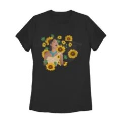Disney Women's Pocahontas Basking In A Forest Of Sunflowers T-Shirt -Family Style Shop GUEST 79988721 b79e 422c 9140 df01527a50cd