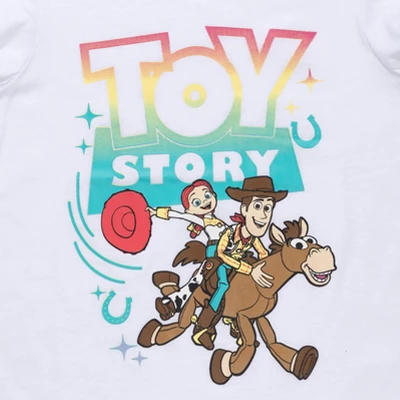 Disney Pixar Toy Story Forky Buzz Lightyear Woody Girls 3 Pack Graphic T-Shirts Little Kid To Big Kid 6 Disney Pixar Toy Story Forky Buzz Lightyear Woody Girls 3 Pack Graphic T-Shirts Little Kid To Big Kid - Image 4