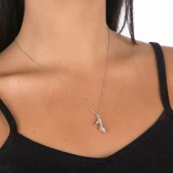 Disney Princess Cinderella Sterling Silver Cubic Zirconia Slipper Necklace, Officially License 8 Disney Princess Cinderella Sterling Silver Cubic Zirconia Slipper Necklace, Officially License -Family Style Shop GUEST 7beba6c4 bfbf 4d10 b2ff bcb88fc41861