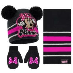 Disney Minnie Mouse Winter Beanie Hat, Scarf & Mittens/Gloves Set, Girls Age 2-7 -Family Style Shop GUEST 7d911e1f 8389 48f5 8830 902dd2c63a90