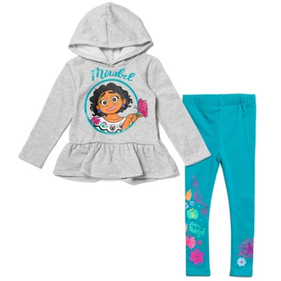 Disney Encanto Mirabel Girls Pullover Fleece Hoodie And Leggings Outfit Set Little Kid To Big Kid 9 Disney Encanto Mirabel Girls Pullover Fleece Hoodie And Leggings Outfit Set Little Kid To Big Kid - Image 7