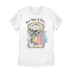Women's Disney Princesses Classic Once Upon A Time T-Shirt -Family Style Shop GUEST 7eb69ec5 48bf 4fd4 9997 6579536eb810