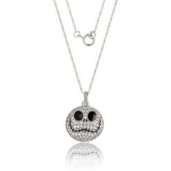 Disney The Nightmare Before Christmas Womens Sterling Silver And Cubic Zirconia Jack Pendant Necklace, 18'' -Family Style Shop GUEST 7ec26a11 2f67 4de5 92c5 55b5cbad6c19