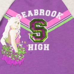 Disney Zombies () French Terry Sequin Hoodie Purple