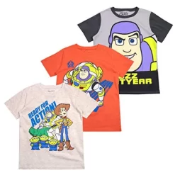 Disney Boy's 3-Pack Graphic Tee Variety |Cars, Incredibles, Simba, Kion, Maui, Mickey Mouse, Muppets, Toy Story, Puppy Dog Pals For Toddler -Family Style Shop GUEST 804d8d00 a463 4880 a8b5 b02272a43151