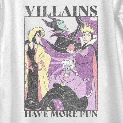 Women's Disney Villains Have More Fun Distressed Poster 3 Women's Disney Villains Have More Fun Distressed Poster