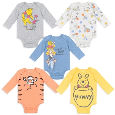Disney Lion King Winnie The Pooh Mickey Mouse Baby 5 Pack Bodysuits Newborn To Infant 9 Disney Lion King Winnie The Pooh Mickey Mouse Baby 5 Pack Bodysuits Newborn To Infant - Image 7