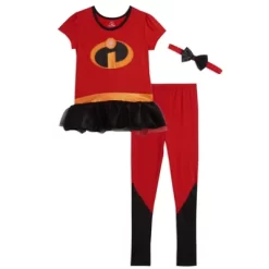 Disney Incredibles Violet Cosplay Costume T-Shirt Dress Leggings And Headband 3 Piece Set Newborn To Toddler -Family Style Shop GUEST 832d0c35 ae4e 4288 b0c7 280bc2fa93d5