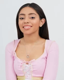 Disney Tinkerbell Silver Plated Cubic Zirconia Pendant Necklace, 18 + 2" -Family Style Shop GUEST 833a2d5e 952e 4ca3 b2f8 673f0530d7e1