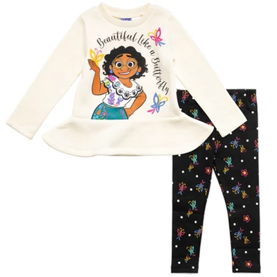 Disney Encanto Mirabel Luisa Isabela Girls Pullover Fleece Sweatshirt And Leggings Outfit Set Little Kid 9 Disney Encanto Mirabel Luisa Isabela Girls Pullover Fleece Sweatshirt And Leggings Outfit Set Little Kid - Image 7