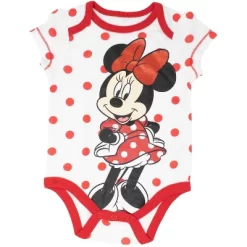 Disney Minnie Mouse Mickey Donald Duck Baby Girls 5 Pack Bodysuits Newborn To Infant -Family Style Shop GUEST 848209b1 5b74 48c9 9e56 a0d04636af2a