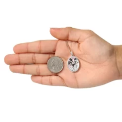 Disney Womens Minnie And Mickey Mouse Sterling Silver Necklace With Always And Forever Shaker Pendant, 18'' -Family Style Shop GUEST 84c42497 498c 4768 a8d7 dce3033a1688