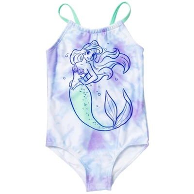 Disney The Little Mermaid Princess Ariel Girls One Piece Bathing Suit Little Kid To Big Kid 10 Disney The Little Mermaid Princess Ariel Girls One Piece Bathing Suit Little Kid To Big Kid - Image 8