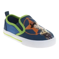 Disney Toy Story Kids Casual No Lace Shoes - Buzz Lightyear Sheriff Woody Low Top Canvas Slip-on Tennis Boys Sneakers (Size 5-12 Toddler - Little Kid) -Family Style Shop GUEST 8580504b cc5e 46a1 ae13 f7d1b7f2ed88