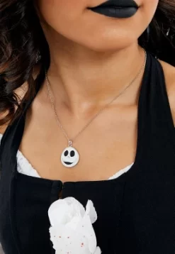 Disney The Nightmare Before Christmas Womens Jack Skellington Face Necklace, 18'' -Family Style Shop GUEST 85e4d13c 0806 43b1 b735 9924c1f2a412