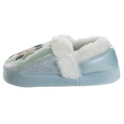 Disney Frozen 2 Elsa And Anna Girls Slippers - Plush Lightweight Warm Comfort Soft Aline House Slippers - Blue White Crinkle (Sizes 5 - 12 Toddler/Little Kid) 5 Disney Frozen 2 Elsa And Anna Girls Slippers - Plush Lightweight Warm Comfort Soft Aline House Slippers - Blue White Crinkle (Sizes 5 - 12 Toddler/Little Kid) - Image 4