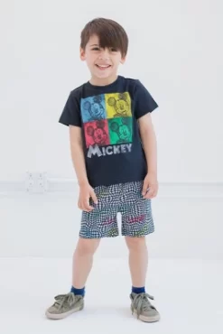 Disney Mickey Mouse Lilo & Stitch T-Shirt And Shorts Outfit Set Little Kid To Big Kid -Family Style Shop GUEST 89804405 c6f2 4a2d 808f 9a8b8a06ae40
