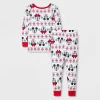 Toddler 4pc Disney Cozy Holiday Minnie And Mickey Fair Isle Pajama Set - White -Family Style Shop GUEST 8983c381 6502 49b1 ace8 21088abb8b7a