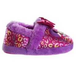 Disney Kids Girl's Minnie Mouse Slippers - Plush Lightweight Warm Comfort Soft Aline House Slippers - Fuchsia Purple (size 5-12 Toddler/Little Kid) -Family Style Shop GUEST 8aeca170 2e1e 4f90 80d9 0e44bf6254fc