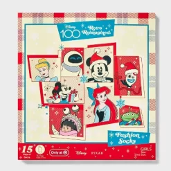 Girls' Disney 100 15 Days Of Socks Advent Calendar - Gray -Family Style Shop GUEST 8af2baca 8be3 4750 b9d8 9804910ebb8d