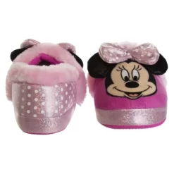 Disney Kids Girl's Minnie Mouse Slippers - Plush Lightweight Warm Comfort Soft Aline House Slippers - Light Pink (size 5-12 Toddler/Little Kid) -Family Style Shop GUEST 8aff33b5 11ef 42a4 ba99 038d8b966a3d