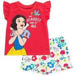 Disney Frozen Moana Princess Rapunzel Snow White Raya And The Last Dragon Girls Peplum T-Shirt And French TerryShorts Outfit Set Toddler -Family Style Shop GUEST 8ce8b1ce 1b5d 4cb5 ad74 69c23058f727