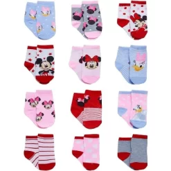 Disney Baby Girl 12 Pack Socks, Newborn Essentials For Girls (0-24M) -Family Style Shop GUEST 8e528792 dbef 40e8 9c1c 961cbb31395d