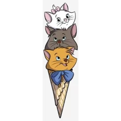 Disney Women's Aristocats Triple Scoop Kittens T-Shirt