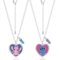Disney Stitch Girls BFF Necklace With Angel And Stitch Charm - Best Friends Gift Necklaces, Set Of 2 -Family Style Shop GUEST 915bc130 1ad3 4481 b9a1 01620799fb19