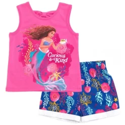 Disney Princess Ariel Girls Tank Top And Active Retro Dolphin Shorts Toddler To Big Kid -Family Style Shop GUEST 91a8a151 e95d 4de0 9adc e5d57b44da26
