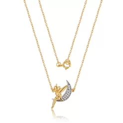 Disney Womens Tinker Bell 18K Gold-Plated Tinkerbell On The Moon Pendant Necklace Jewelry, 18'' 9 Disney Womens Tinker Bell 18K Gold-Plated Tinkerbell On The Moon Pendant Necklace Jewelry, 18'' -Family Style Shop GUEST 937ec5a6 3f40 4141 a498 cd7aa5e56b00
