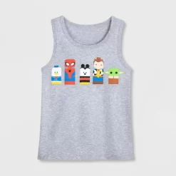 Boys' Disney 100 Unified Characters Tank Top - Heather Gray - Disney Store -Family Style Shop GUEST 9607a7c3 eb60 43d4 8662 77ebeb63560f
