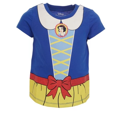 Disney Princess Moana Jasmine Belle Girls 5 Pack T-Shirts Little Kid To Big 7 Disney Princess Moana Jasmine Belle Girls 5 Pack T-Shirts Little Kid To Big - Image 5