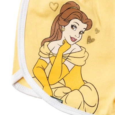 Disney Princess Belle Jasmine Moana Rapunzel Tiana Ariel Girls French Terry 3 Pack Shorts Toddler To Big Kid 8 Disney Princess Belle Jasmine Moana Rapunzel Tiana Ariel Girls French Terry 3 Pack Shorts Toddler To Big Kid - Image 6