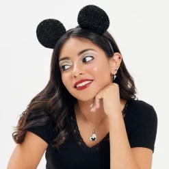 Disney Mickey Mouse Stainless Steel Crystal Heart Necklace, Official License -Family Style Shop GUEST 97ccfabe ee9f 49fe b948 62472746207b