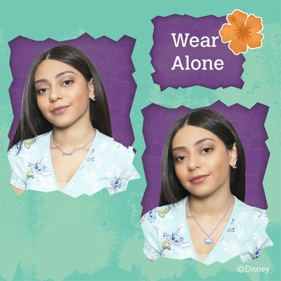 Disney Lilo & Stitch Womens Layered Stitch Necklace With Ohana And Stitch Pendant, 18'' 5 Disney Lilo & Stitch Womens Layered Stitch Necklace With Ohana And Stitch Pendant, 18'' - Image 3