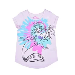 Girl's 2-Pack Disney Princess Ariel, The Little Mermaid Short Sleeve Graphic Tee And Floral Capri Legging Pants For Toddler -Family Style Shop GUEST 987c6d10 cc43 4b43 b70c 871a11e525ae