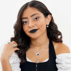 Disney The Nightmare Before Christmas Womens Sterling Silver And Cubic Zirconia Jack Pendant Necklace, 18'' -Family Style Shop GUEST 99769521 2068 46fe afee d340aeb4d34f