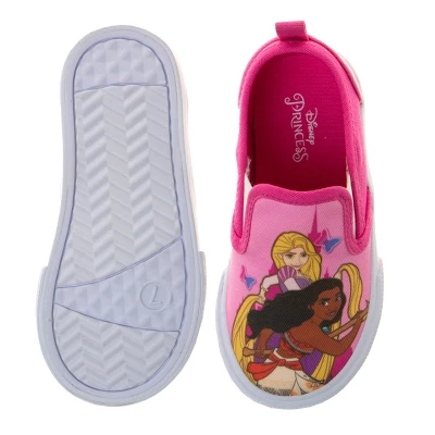 Disney Princess Girls No Lace Shoes - Kids Disney Character Loafer Low Top SlipOn Casual Tennis Canvas Sneakers (size 5-12 Toddler - Little Kid) 6 Disney Princess Girls No Lace Shoes - Kids Disney Character Loafer Low Top SlipOn Casual Tennis Canvas Sneakers (size 5-12 Toddler - Little Kid) - Image 4
