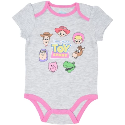 Disney Pixar Toy Story Jessie Bo Peep Baby Girls 5 Pack Bodysuits Newborn To Infant 4 Disney Pixar Toy Story Jessie Bo Peep Baby Girls 5 Pack Bodysuits Newborn To Infant - Image 2
