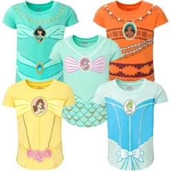 Disney Princess Moana Jasmine Belle Girls 5 Pack T-Shirts Little Kid To Big 21 Disney Princess Moana Jasmine Belle Girls 5 Pack T-Shirts Little Kid To Big -Family Style Shop GUEST 9d0abfc2 eba1 4a2b 93ba d1de2a8dd90e