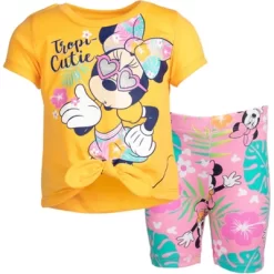 Disney Mickey Mouse & Friends Minnie Mouse Girls Graphic T-Shirt And Shorts Outfit Set Toddler -Family Style Shop GUEST 9e1f5973 3ec7 4565 bab1 ef2b8d96dd45