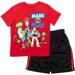 Disney Pixar Toy Story Buzz Lightyear Woody Athletic T-Shirt And Mesh Shorts Outfit Set Toddler -Family Style Shop GUEST 9e5f2c85 ad70 49cd 9803 ecd07ab0945c