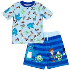 Disney Pixar D100 Toy Story Monsters Inc. Mickey Mouse Buzz Lightyear Rash Guard And Swim Trunks Outfit Infant To Toddler -Family Style Shop GUEST 9fbe8128 29e2 4082 aefc b3a46237da21